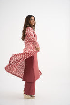 Coral Star Embroidered Suit