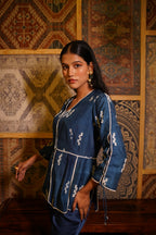 Indigo Madder Embroidered Coordset