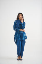 Indigo Madder Flower Collar Coordset