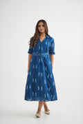 Indigo Madder Striped Dress