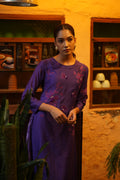 Purple Embroidery Suit with Dupatta